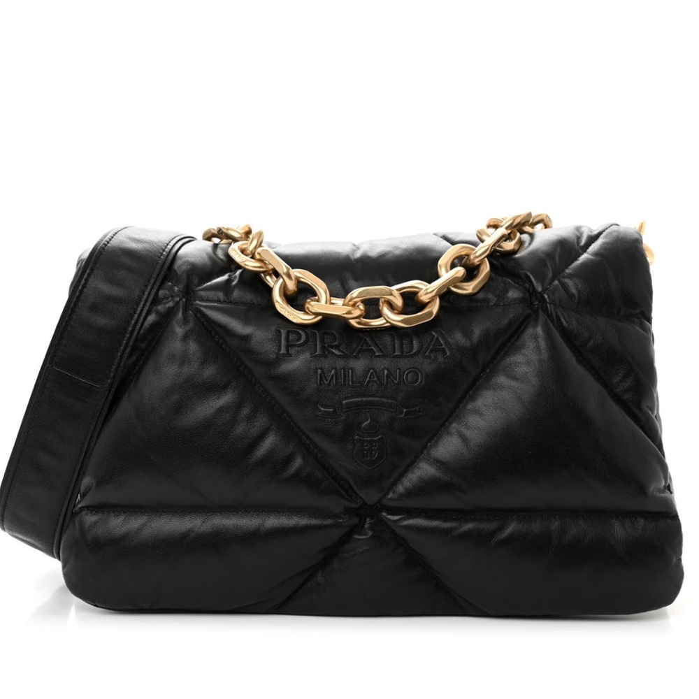100% AUTHENTIC PRADA QUILTED NAPPA LEATHER BAG